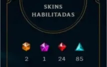 Conta League of Legends 444 Skins Plat V s7 unranked s8