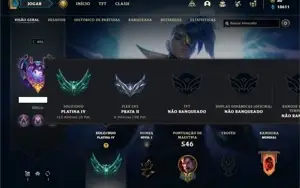 Conta Platina 4 com TODOS os champs e 125 Skins +1 Prestigio