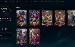 CONTA PLATINA COM 529 SKINS - 11 VITORIOSAS