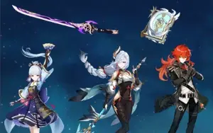 Conta Genshin Impact AR 43 com Ayaka, Mistsplitter, Shenhe