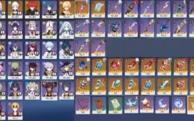 Conta Genshin Impact AR 43 com Ayaka, Mistsplitter, Shenhe
