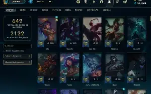 Conta de LoL/Valorant/TFT/LORT/WR