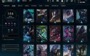 Esmeralda 4 com 130 Champs e 184 Skins + 5 Prestigios