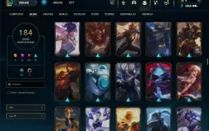 Esmeralda 4 com 130 Champs e 184 Skins + 5 Prestigios