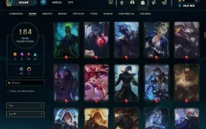 Esmeralda 4 com 130 Champs e 184 Skins + 5 Prestigios