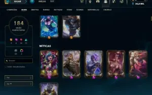 Esmeralda 4 com 130 Champs e 184 Skins + 5 Prestigios