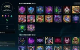 Conta Mestre - Todos os campeões, 481 Skins (skins raras)