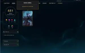 Conta Mestre - Todos os campeões, 481 Skins (skins raras)