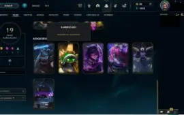 Conta Leagues of legends com Skin Rammus Rei