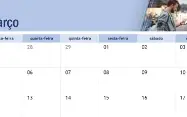 Calendario Academico Com Fotos - Editavel