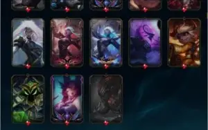 CONTA LOL 700 SKINS+