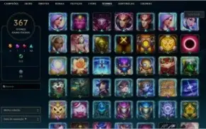 CONTA LOL 700 SKINS+