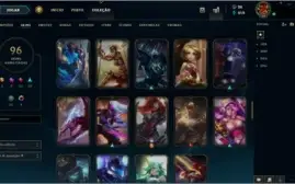 CONTA LVL 188 / PLATINA 3 / 96 SKINS