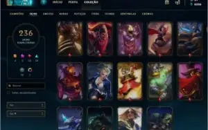 Conta Gold-226 skins-10 RunePage