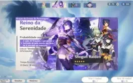 Conta Genshin impact AR57 - 10 Personagens 5* + 3 armas 5*