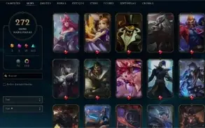 Conta LOL Diamante 1 - Todos os campeões - 272 skins