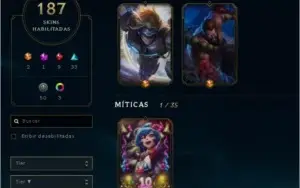 League of Legends Full Champion 187 skins