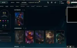 CONTA • LOL D4 C/SKINS TOP