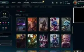 CONTA • LOL D4 C/SKINS TOP
