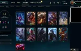 CONTA • LOL D4 C/SKINS TOP