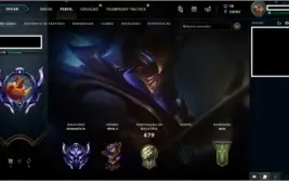 CONTA • LOL D4 C/SKINS TOP