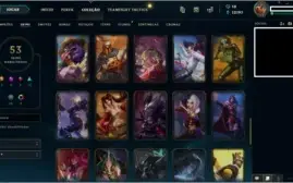 CONTA • LOL D4 C/SKINS TOP