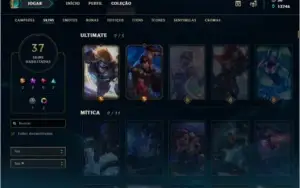 OFERTA!! CONTA PLATINA V, 116 CAMPEÕES, 37 SKINS!