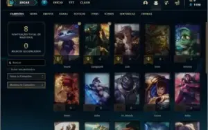 Conta prata 1 com 2 skins e 24 champs