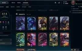 CONTA LEAGUES OF LEGENDS 614 SKINS, FULL CHAMPION
