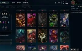 CONTA LEAGUES OF LEGENDS 614 SKINS, FULL CHAMPION