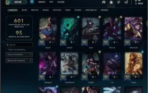 Conta ouro 4 com TODOS os champs e 135 skins