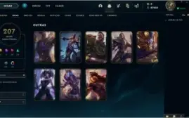 Conta League of Legends - 207 Skins - Único Dono