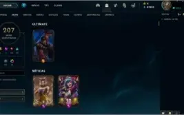Conta League of Legends - 207 Skins - Único Dono