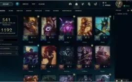Conta League of Legends - 207 Skins - Único Dono