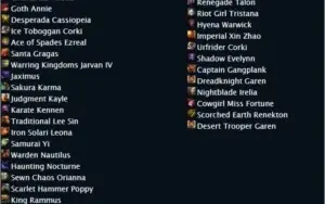 Conta de League of legends