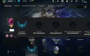 Platina 2 com 40 Champs e 3 Skins + 4 Fragmentos
