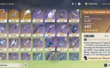 Ar40. Raiden c1 + cortadora assinatura. Nahida, harpa e +