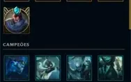 Vendo conta LOL c/ 177 skins nv 847 MMR Gold/Platina