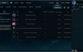 Conta LOL lvl 30 80Champs 60Skins