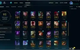 Conta LOL lvl 30 80Champs 60Skins