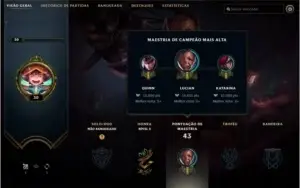 Conta League of legends lvl 30, 29 campeões unrranked!