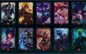Conta LOL 334 skins mais de 6000 reais gastos