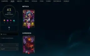 Conta League of Legends Full Acesso - 90 Champs e 43 Skins