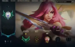 Conta League of legends Esmeralda 4 email não verificado.
