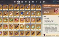 AR51, RAIDEN SHOGUN + CORTADOR, YELAN + KAZUHA + ARMAS T5