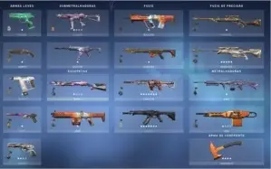 conta valorant gold 2 com algumas skins e alguns passes