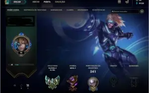Conta lol platina 5 mmr bom