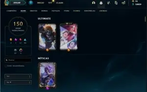 vendo conta de lol barata
