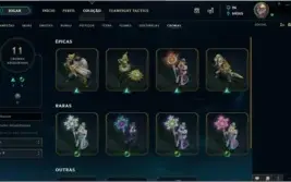 Conta LOL PLAT 2 Com 202 skins + cromas,sentinelas e +