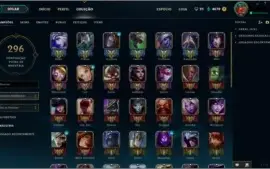 Conta LOL - 34 Skins, Ouro, 68 Campeões, 4670EA, Level 45